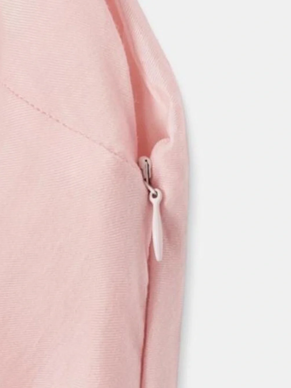 Zara Light Pink Slip Mini Dress with Flared Hem